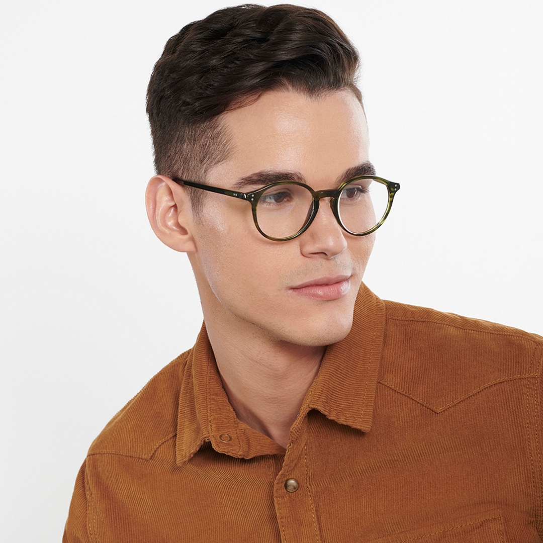 Vincent Chase Online Green Transparent Full Rim Round left side