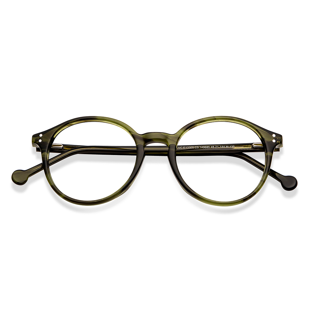Vincent Chase Online Green Transparent Full Rim Round left side