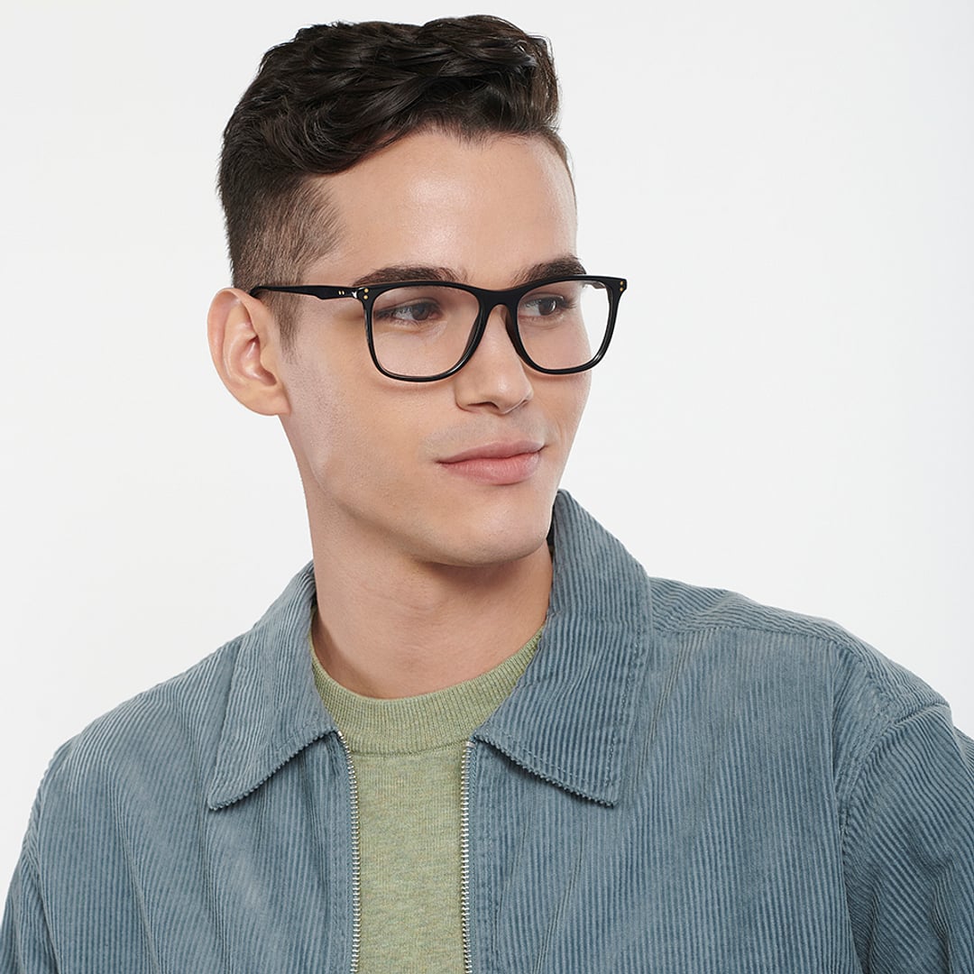 Vincent Chase Online Black Full Rim Square left side