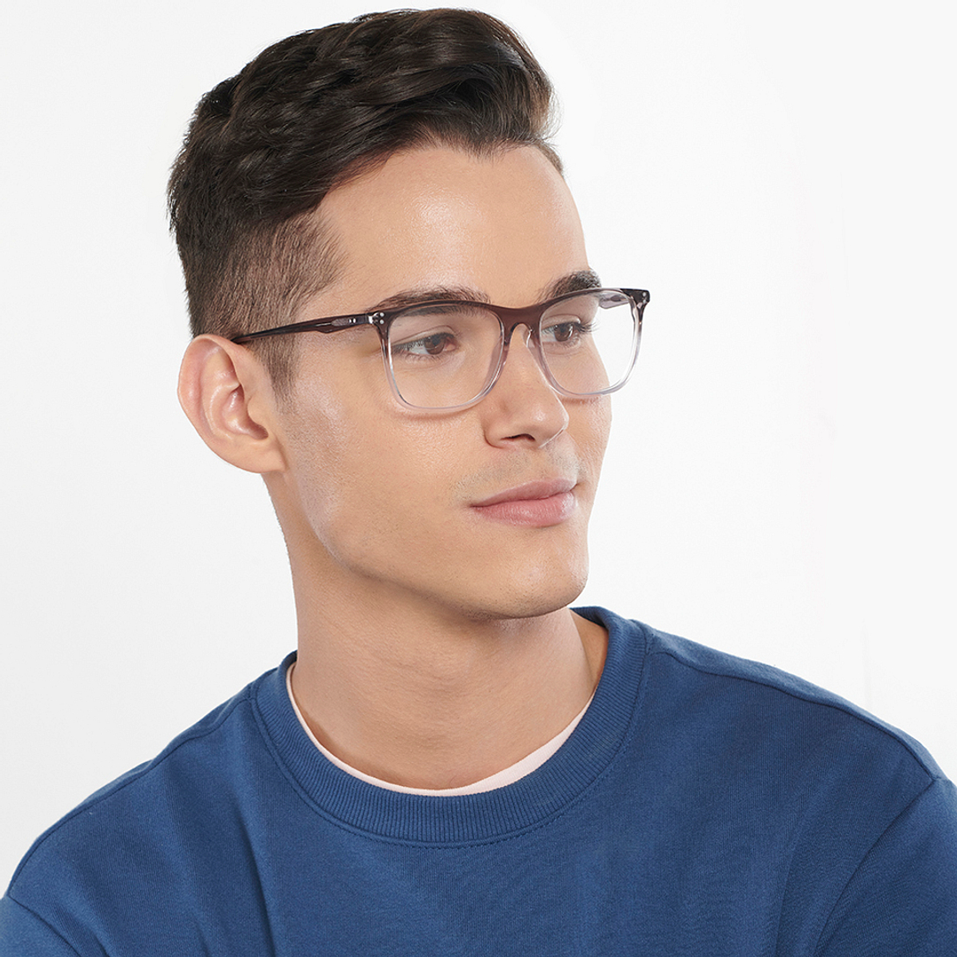 Vincent Chase Online Gray Transparent Full Rim Square right side