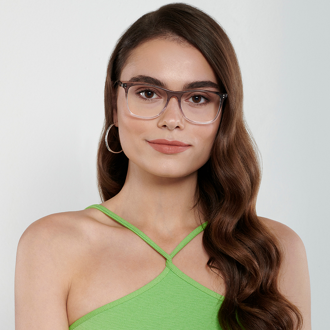 Vincent Chase Online Gray Transparent Full Rim Square left side