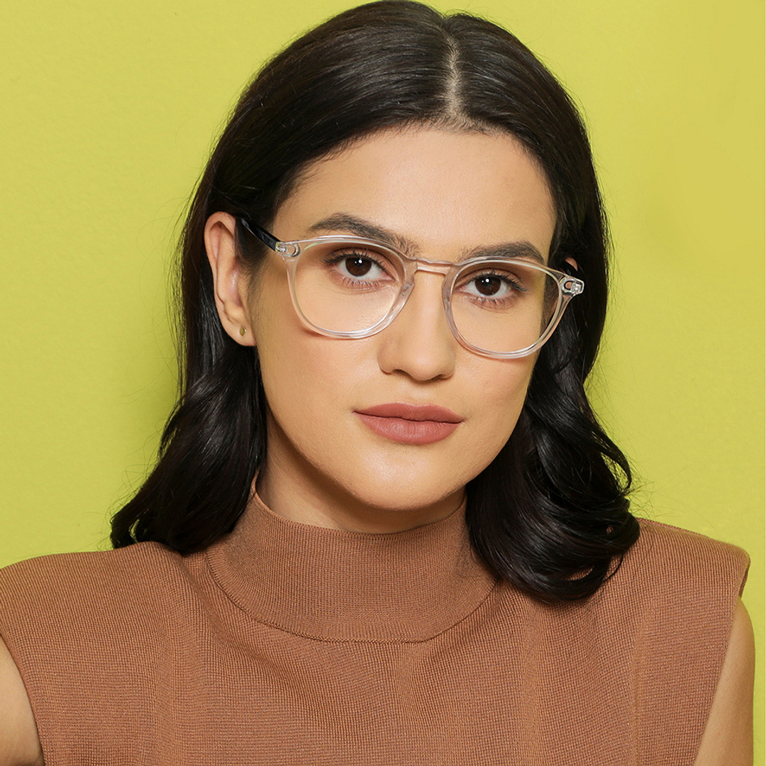 Vincent Chase Online Crystal Transparent Full Rim Round left side