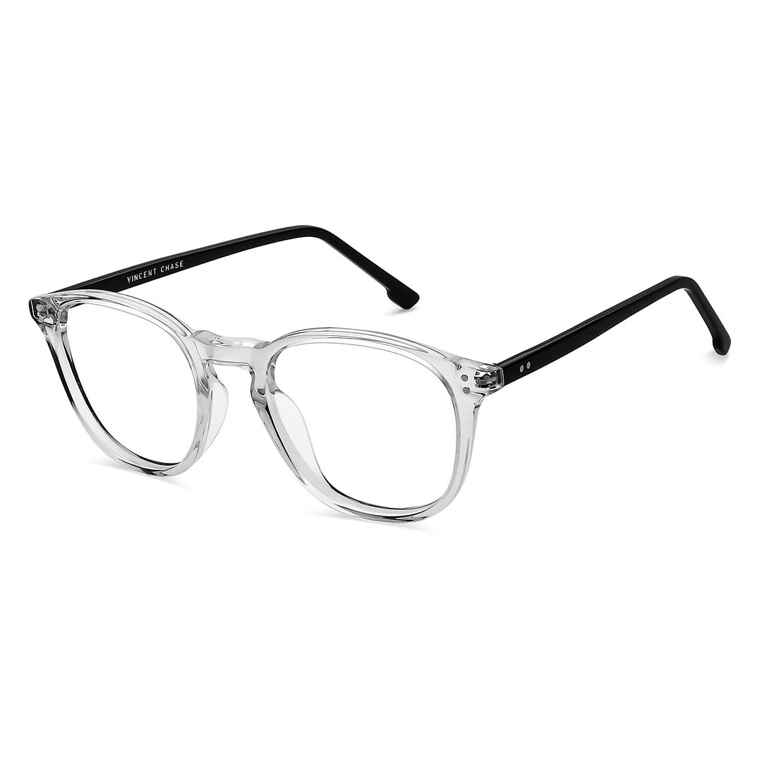 Vincent Chase Online Crystal Transparent Full Rim Round right side