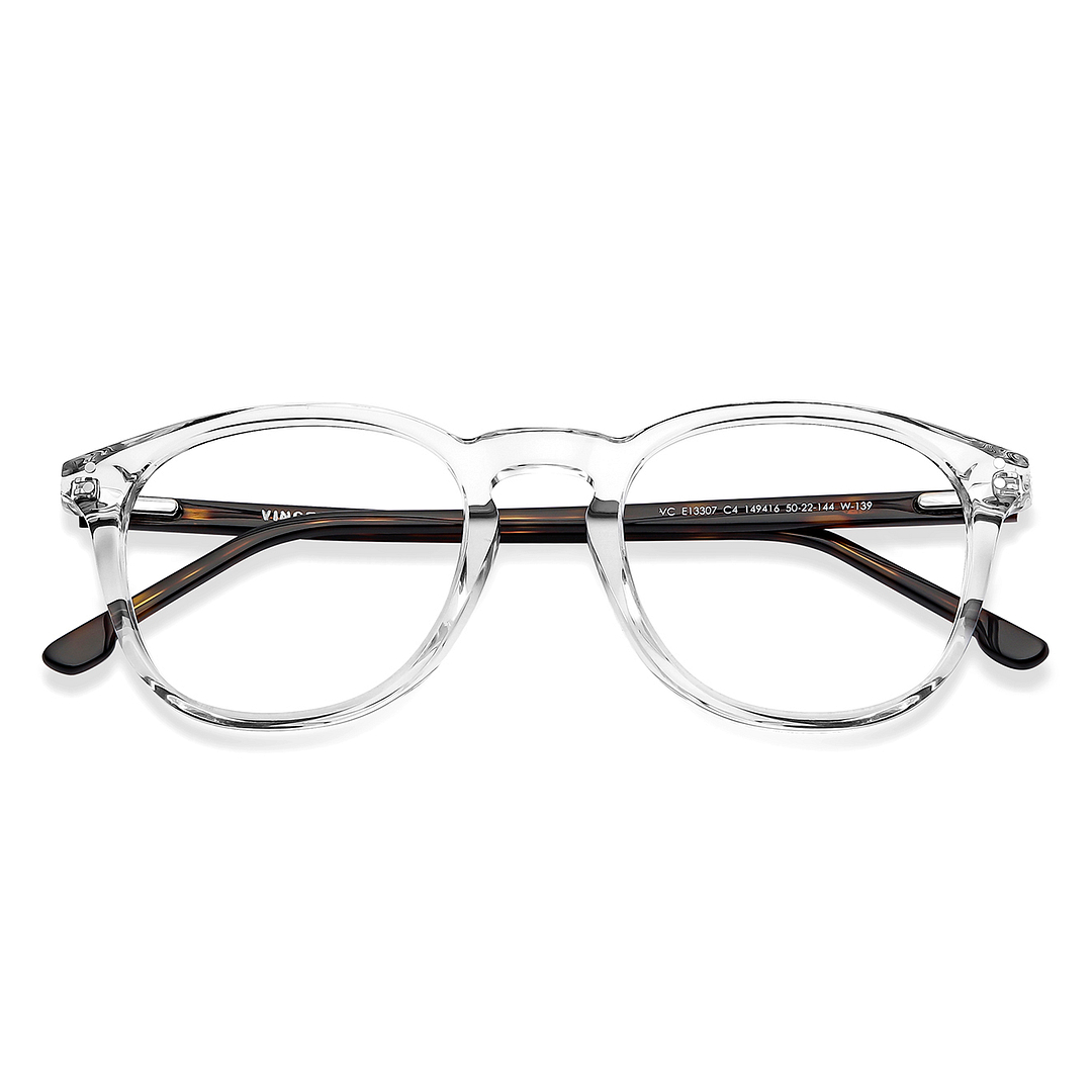 Vincent Chase Online Crystal Transparent Full Rim Round left side