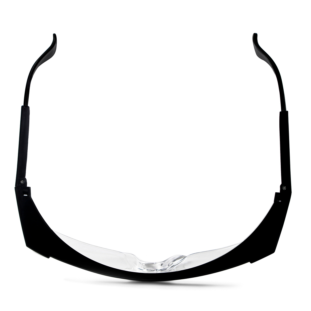 Lenskart Safety Goggles Black Transparent Half Rim Square  Size-150  Lenskart Safety Goggles L E13335-C1 right side