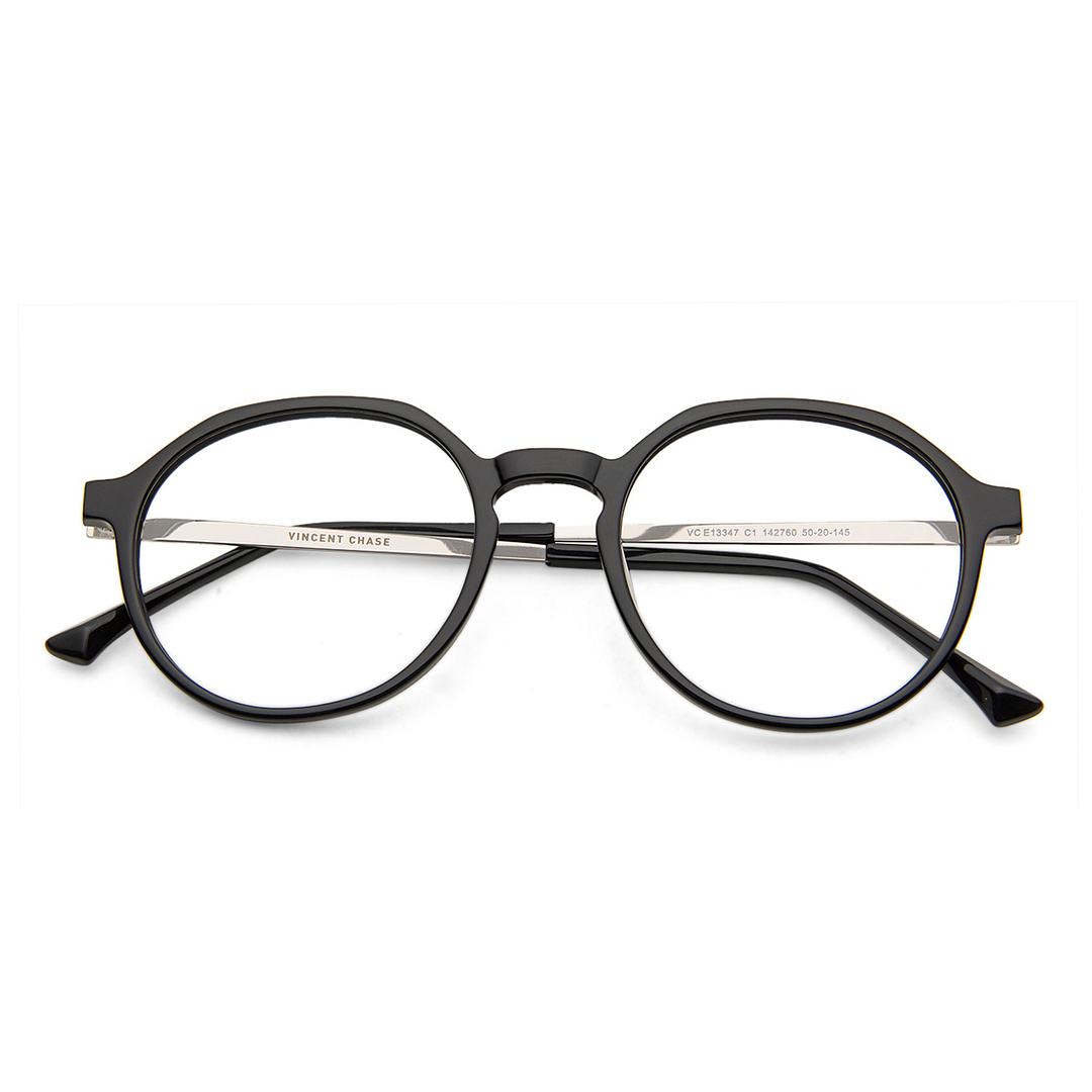 Vincent Chase Online Black Full Rim Round left side