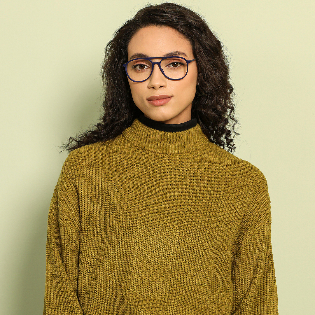 Vincent Chase Online Sky Blue Full Rim Aviator right side