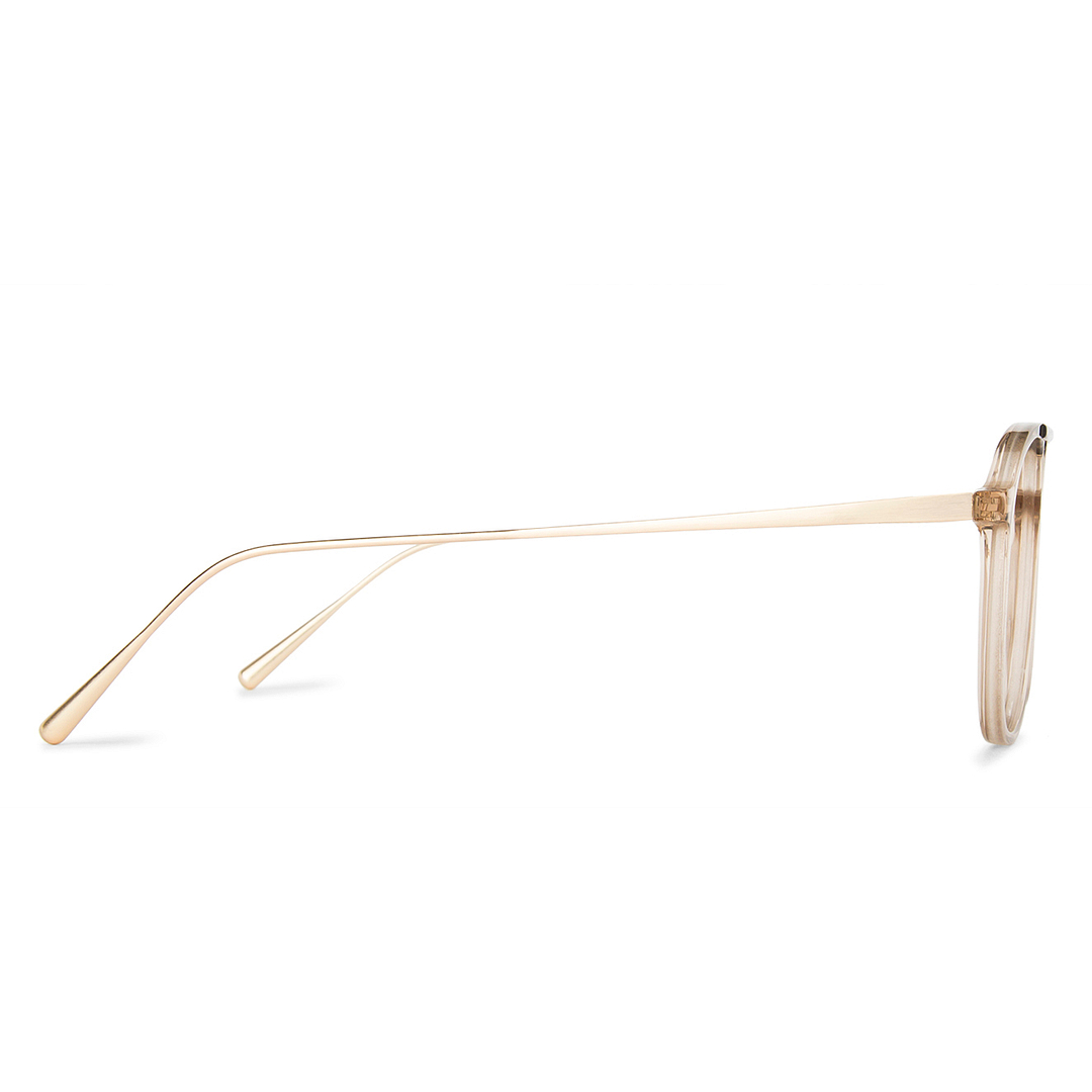 Vincent Chase Online Brown Transparent Full Rim Aviator left side