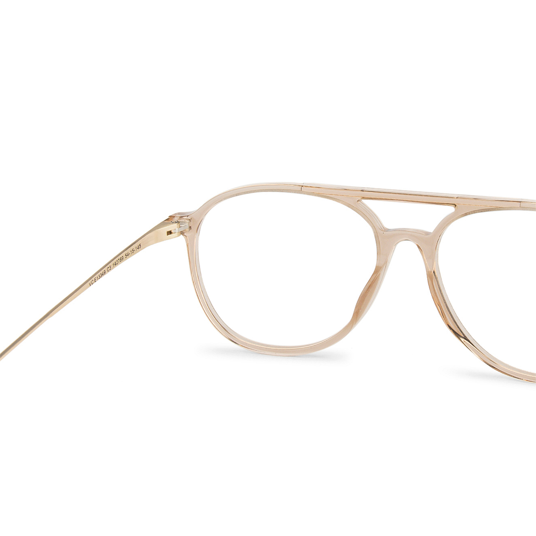 Vincent Chase Online Brown Transparent Full Rim Aviator left side
