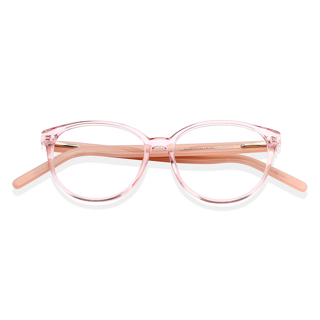 Vincent Chase Online Pink Transparent Full Rim Cat Eye left side