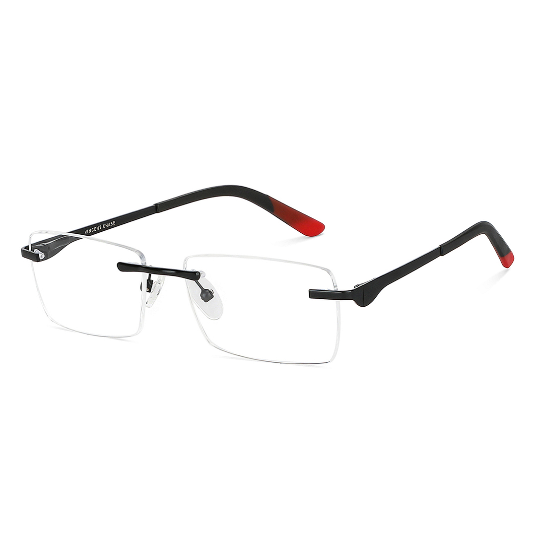 Vincent Chase Online Black Rimless Rectangle right side