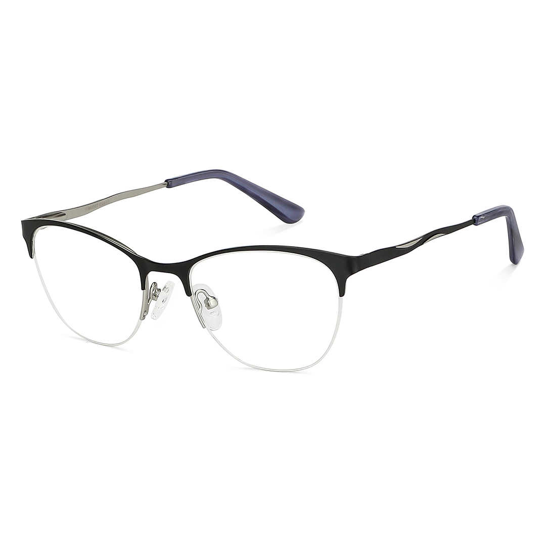 Vincent Chase Online Black Half Rim Cat Eye right side