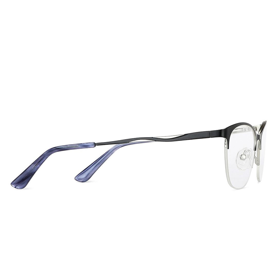 Vincent Chase Online Black Half Rim Cat Eye left side