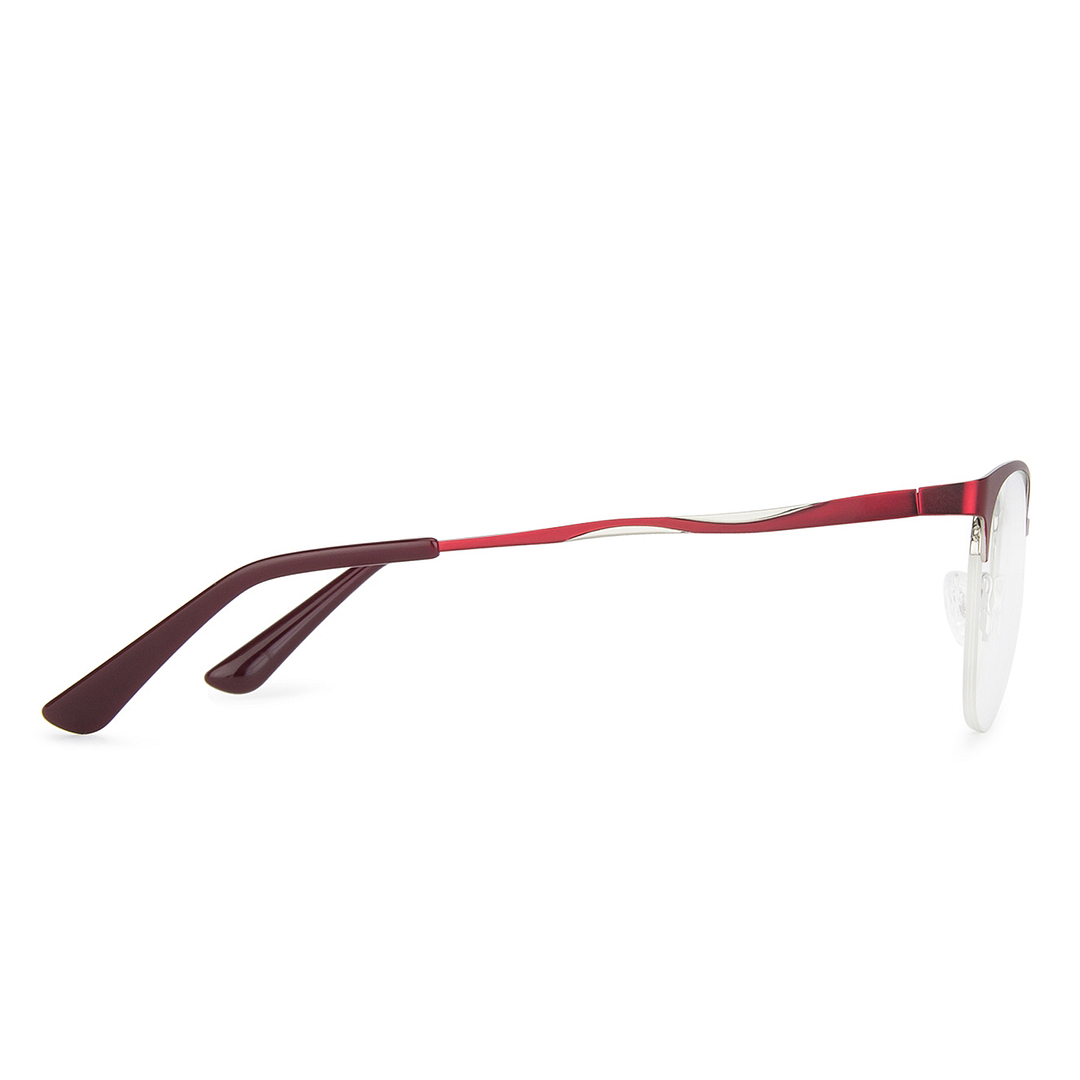 Vincent Chase Online Red Half Rim Cat Eye left side