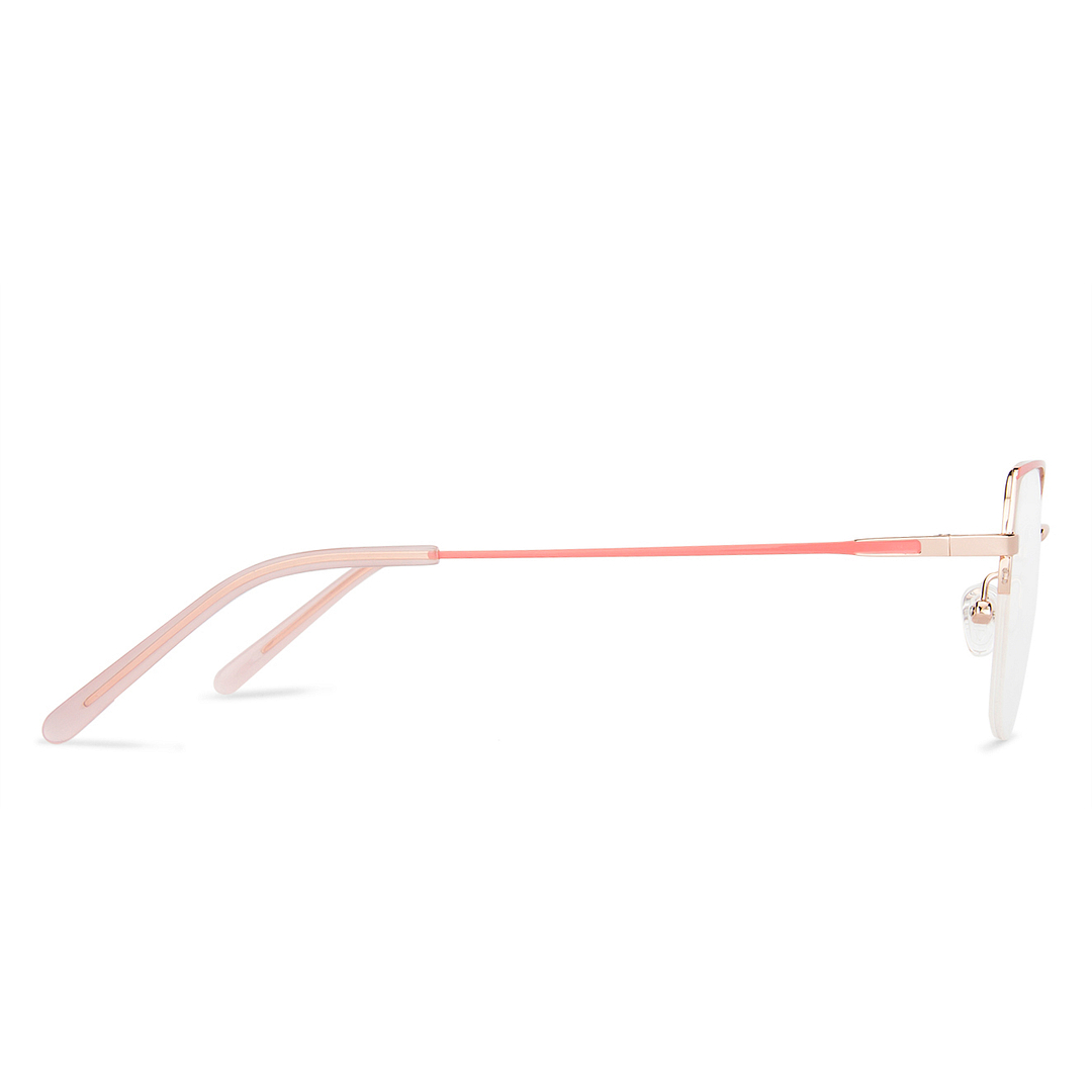 Vincent Chase Online Gold Half Rim Cat Eye left side