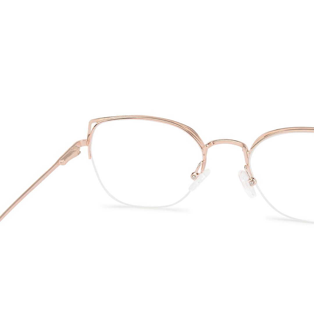 Vincent Chase Online Gold Half Rim Cat Eye right side