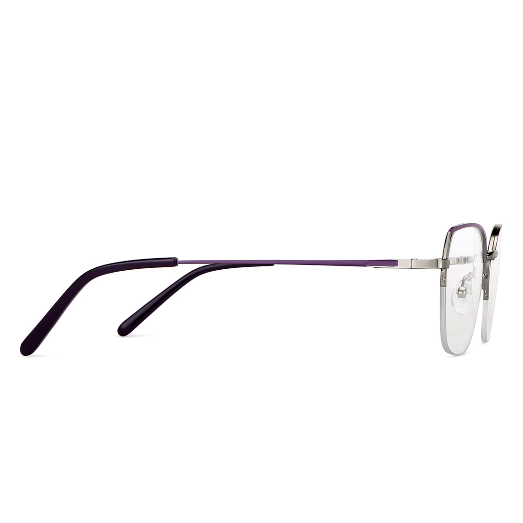 Vincent Chase Online Silver Half Rim Cat Eye left side