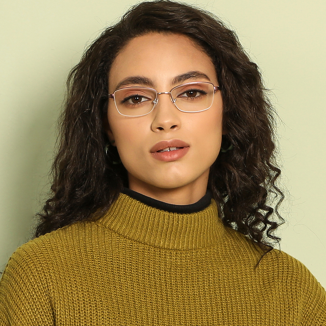 Vincent Chase Gold Half Rim Cat Eye right side