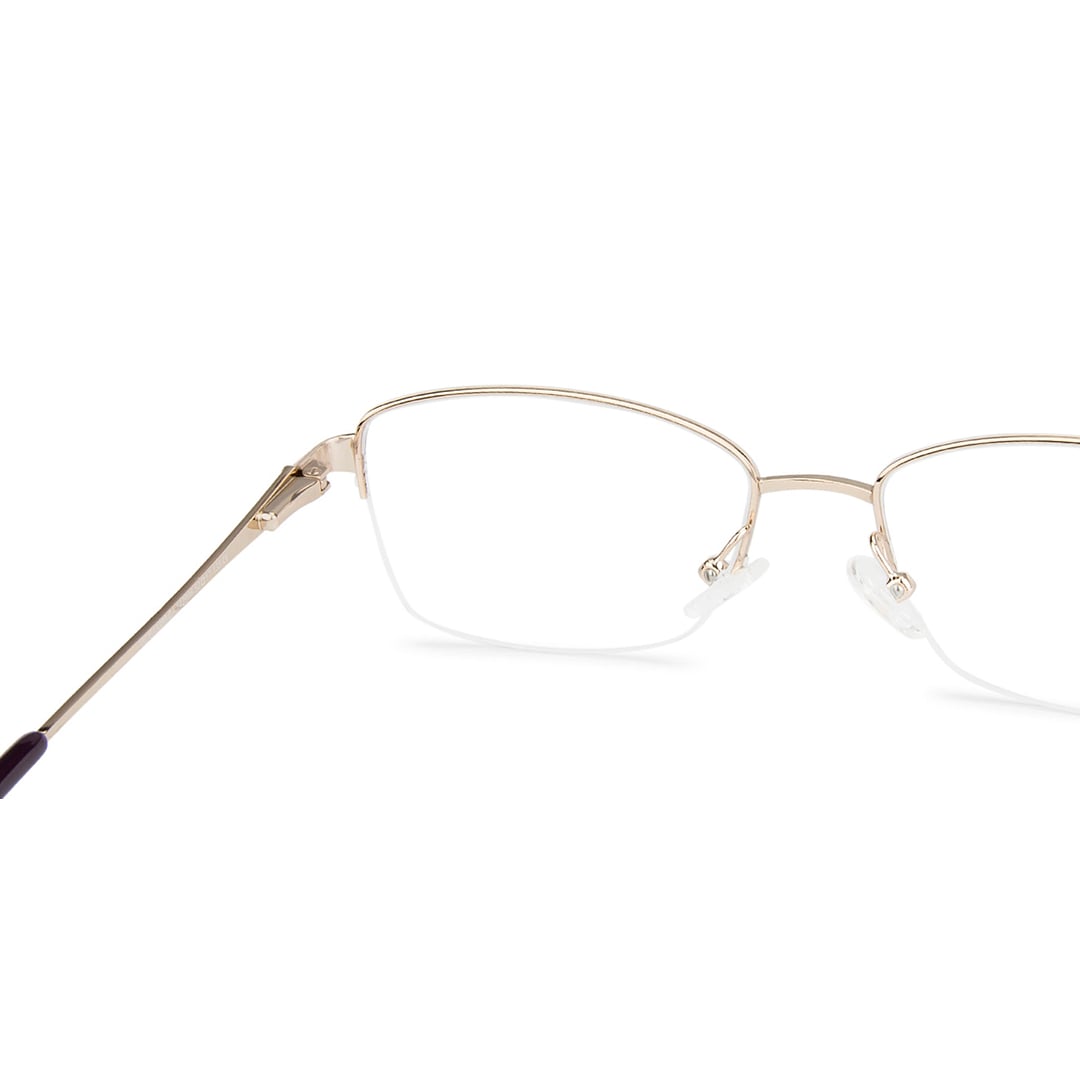 Vincent Chase Gold Half Rim Cat Eye right side