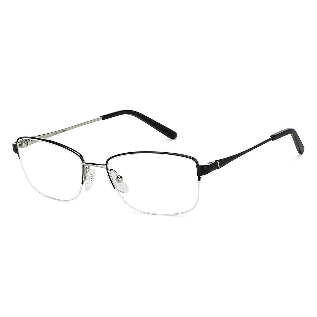 Vincent Chase Silver Half Rim Cat Eye right side