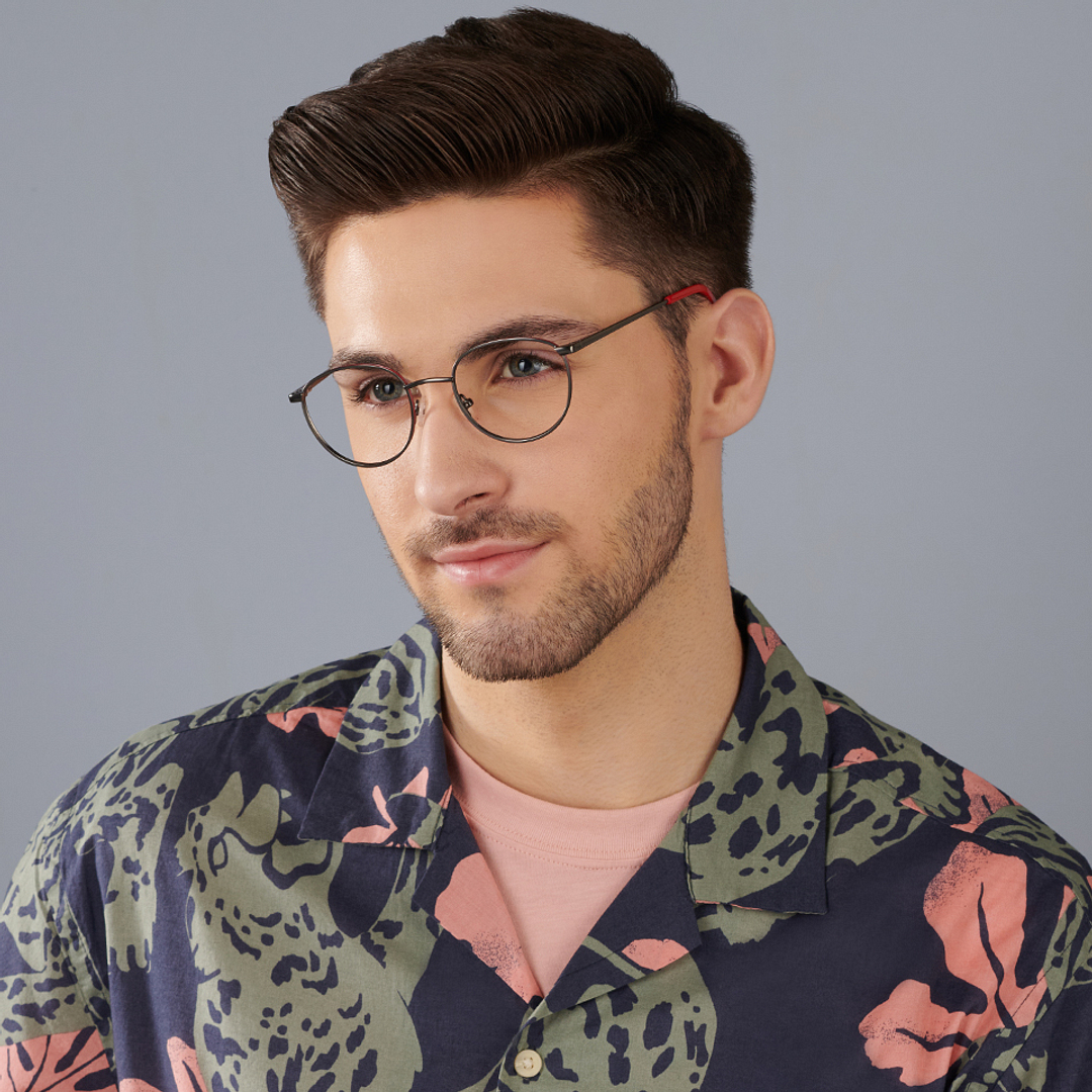 Vincent Chase Online Mid Gunmetal Full Rim Round right side