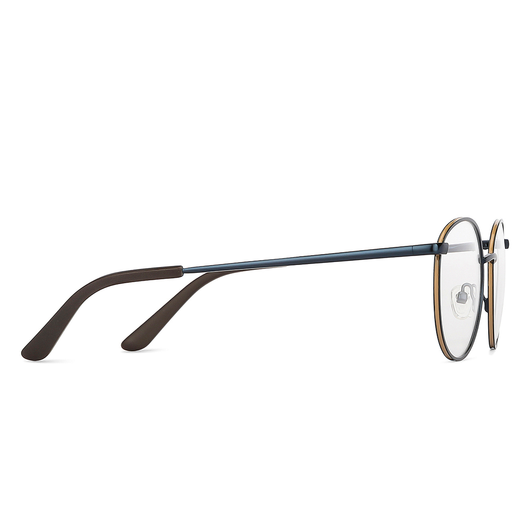 Vincent Chase Sky Blue Full Rim Round left side