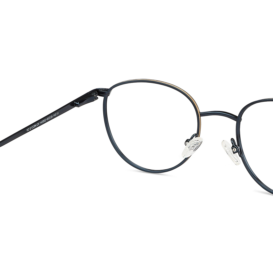 Vincent Chase Sky Blue Full Rim Round right side