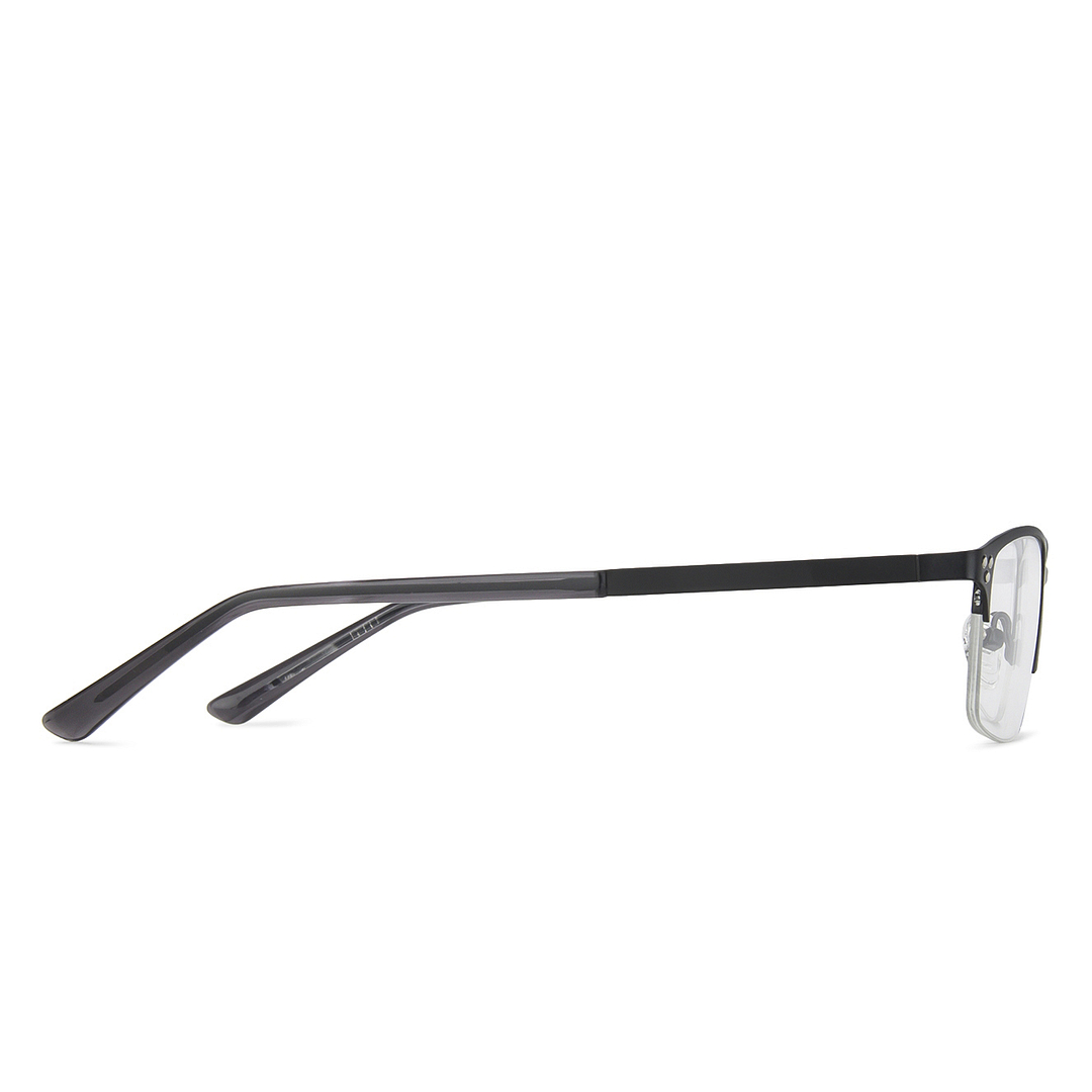 Vincent Chase Black Half Rim Rectangle left side