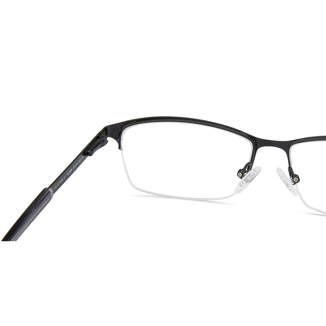 Vincent Chase Black Half Rim Rectangle right side
