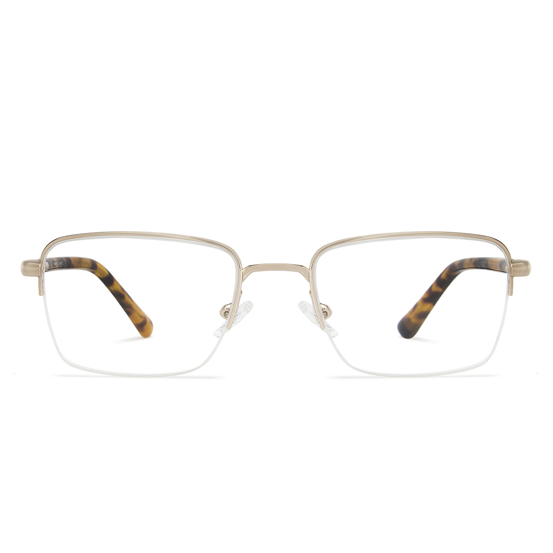 Vincent Chase Online Gold Half Rim Rectangle left side