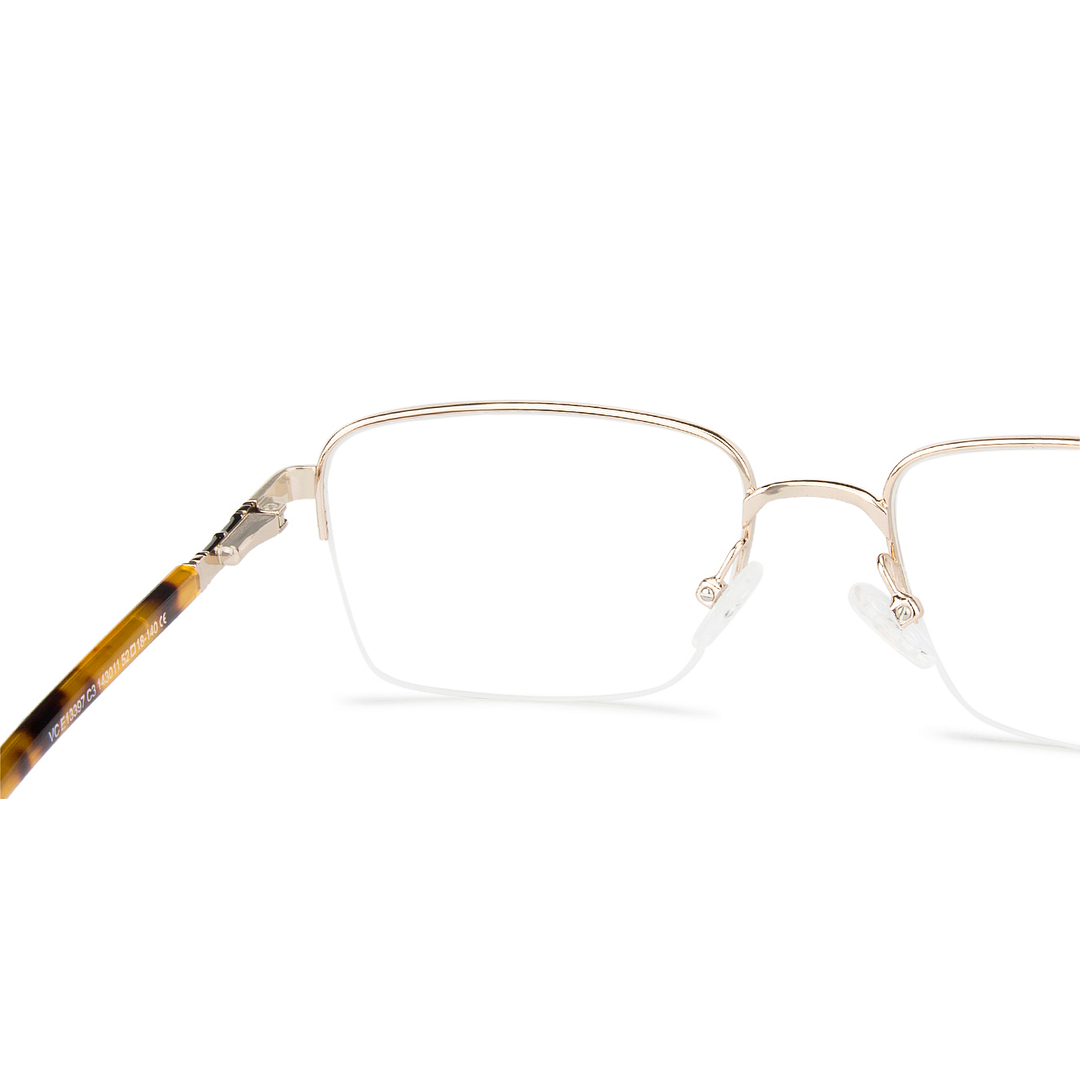 Vincent Chase Online Gold Half Rim Rectangle right side