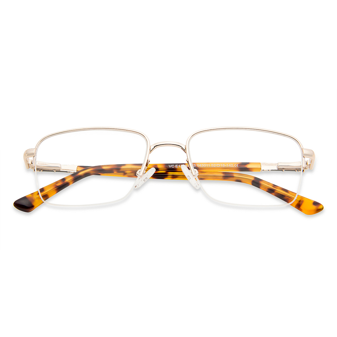 Vincent Chase Online Gold Half Rim Rectangle left side