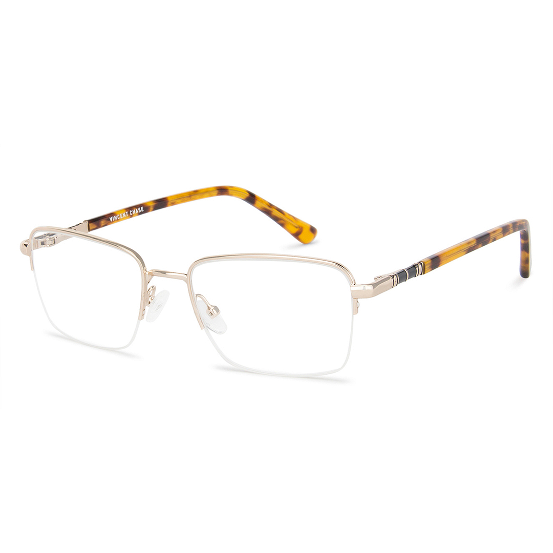 Vincent Chase Online Gold Half Rim Rectangle right side
