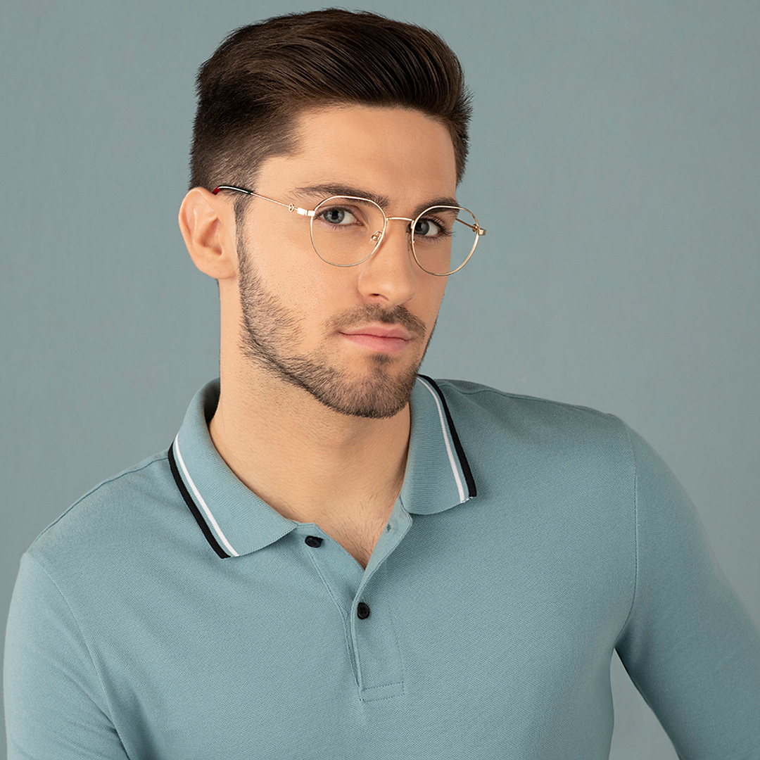 Vincent Chase Online Gold Full Rim Geometric right side