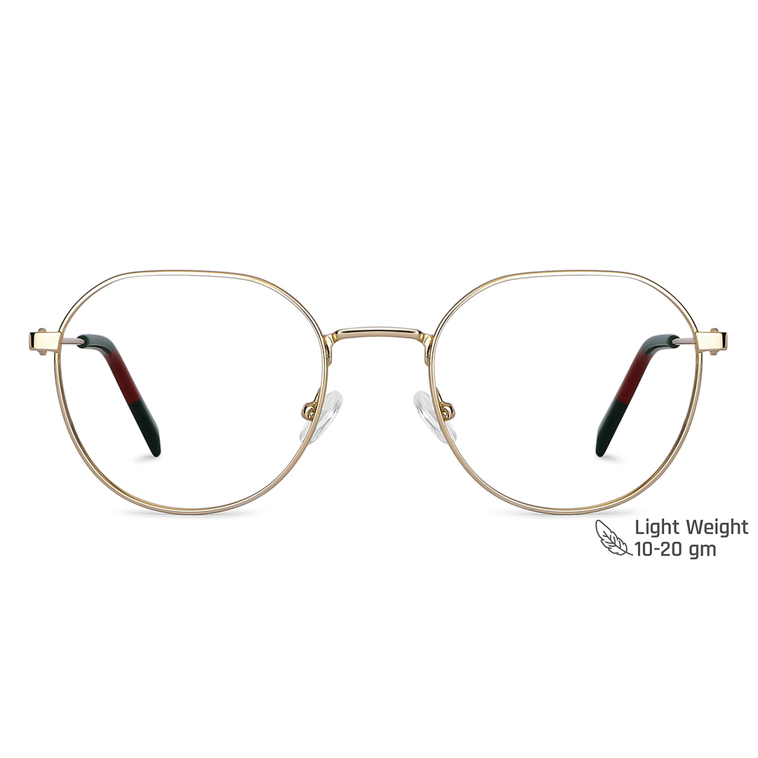 Vincent Chase Online Gold Full Rim Geometric left side
