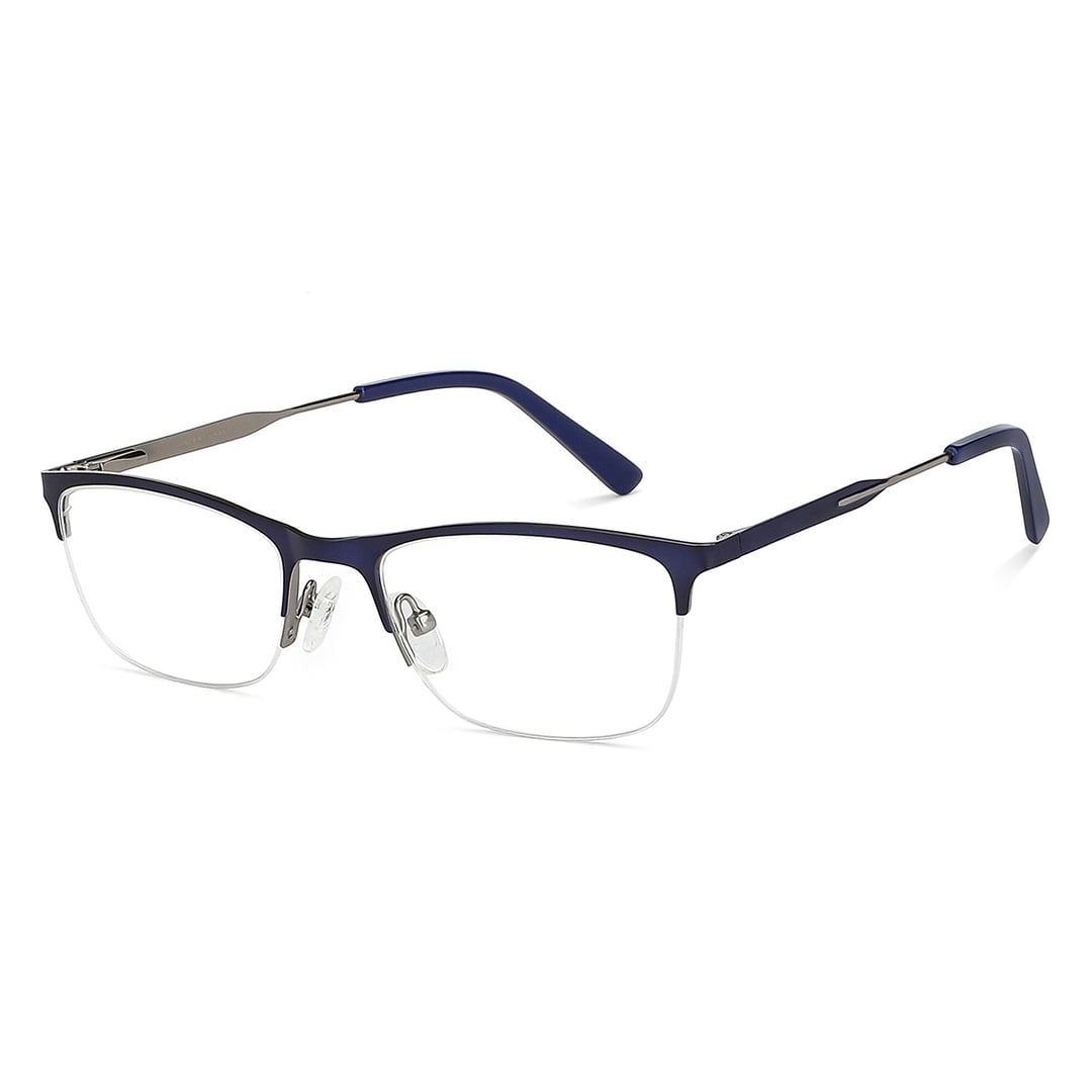 Vincent Chase Sky Blue Half Rim Rectangle right side