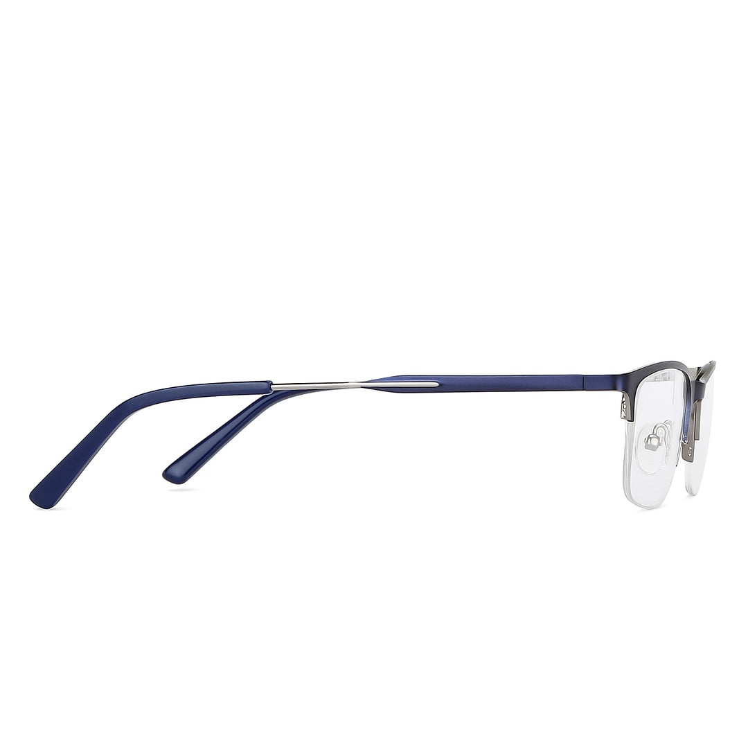 Vincent Chase Sky Blue Half Rim Rectangle left side