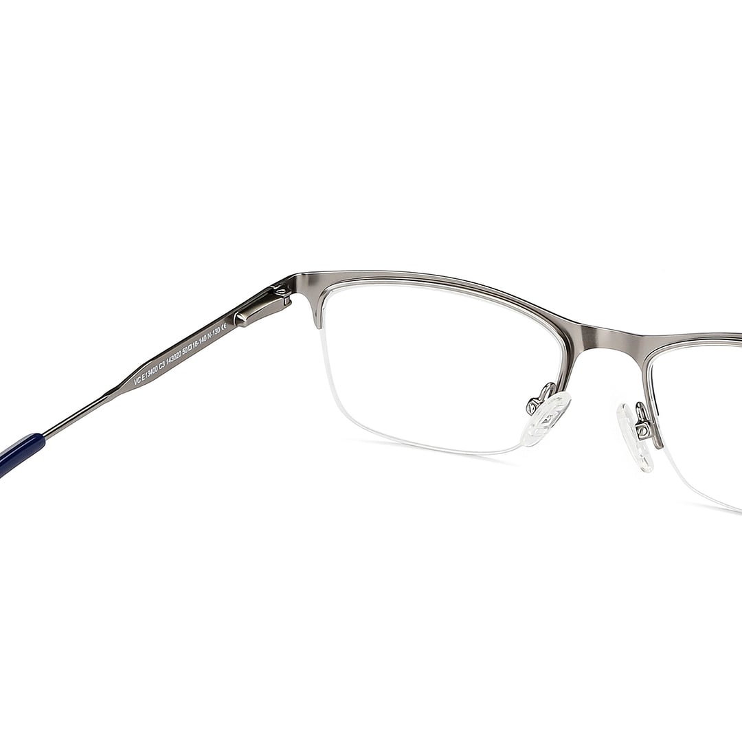 Vincent Chase Sky Blue Half Rim Rectangle right side