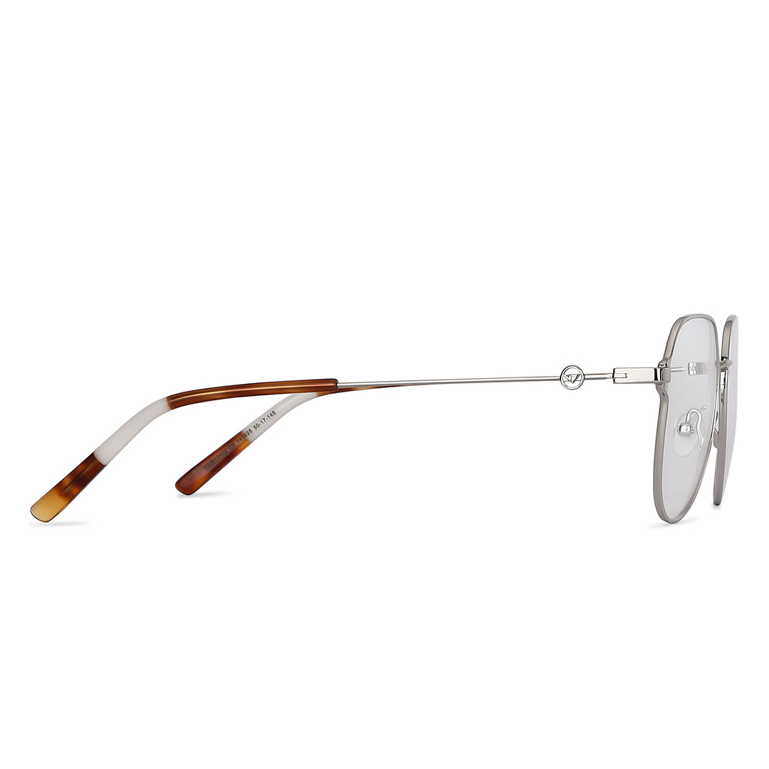 Vincent Chase Online Silver Full Rim Geometric left side