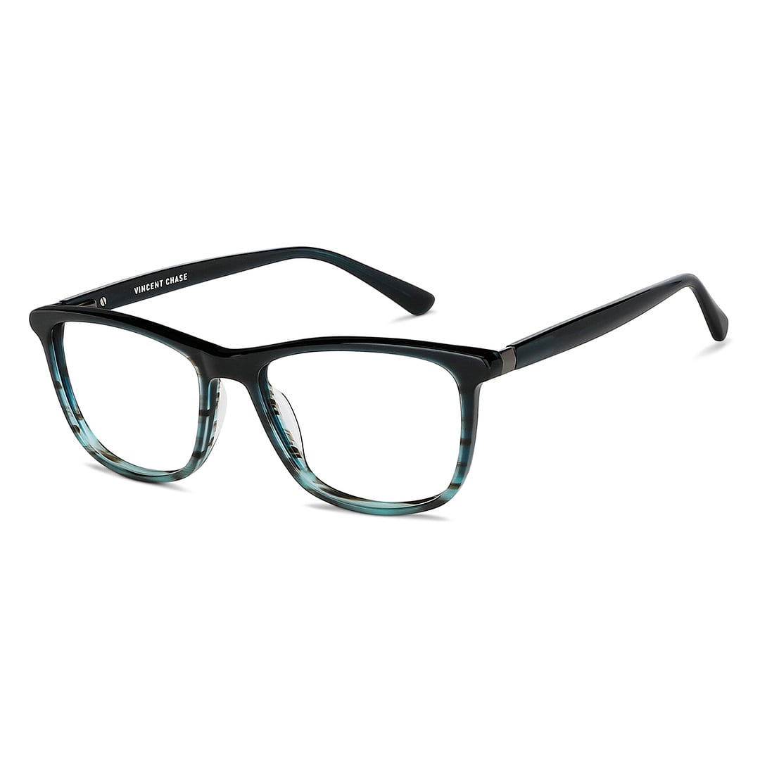 Vincent Chase Sky Blue Full Rim Rectangle right side