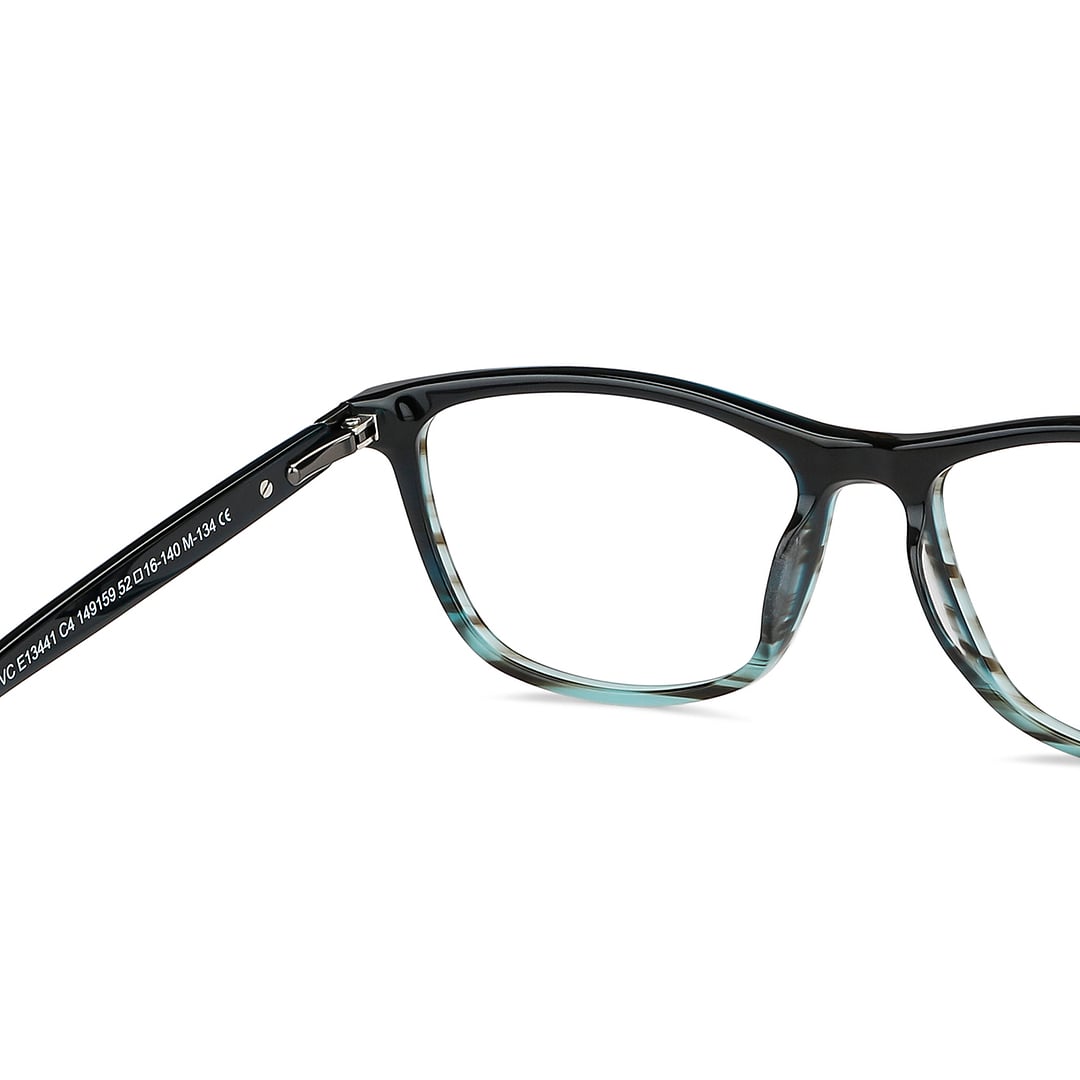 Vincent Chase Sky Blue Full Rim Rectangle right side