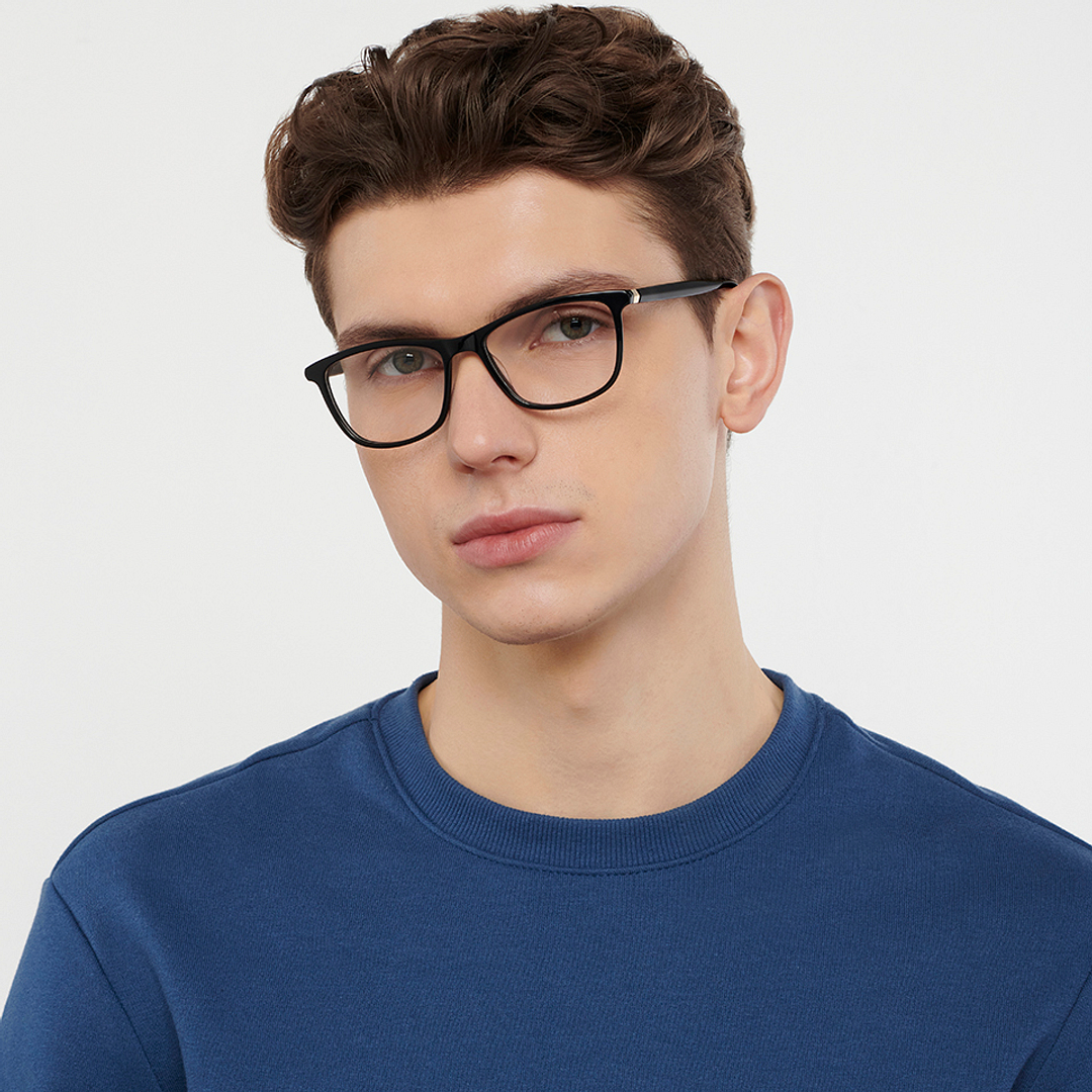 Vincent Chase Black Full Rim Rectangle right side