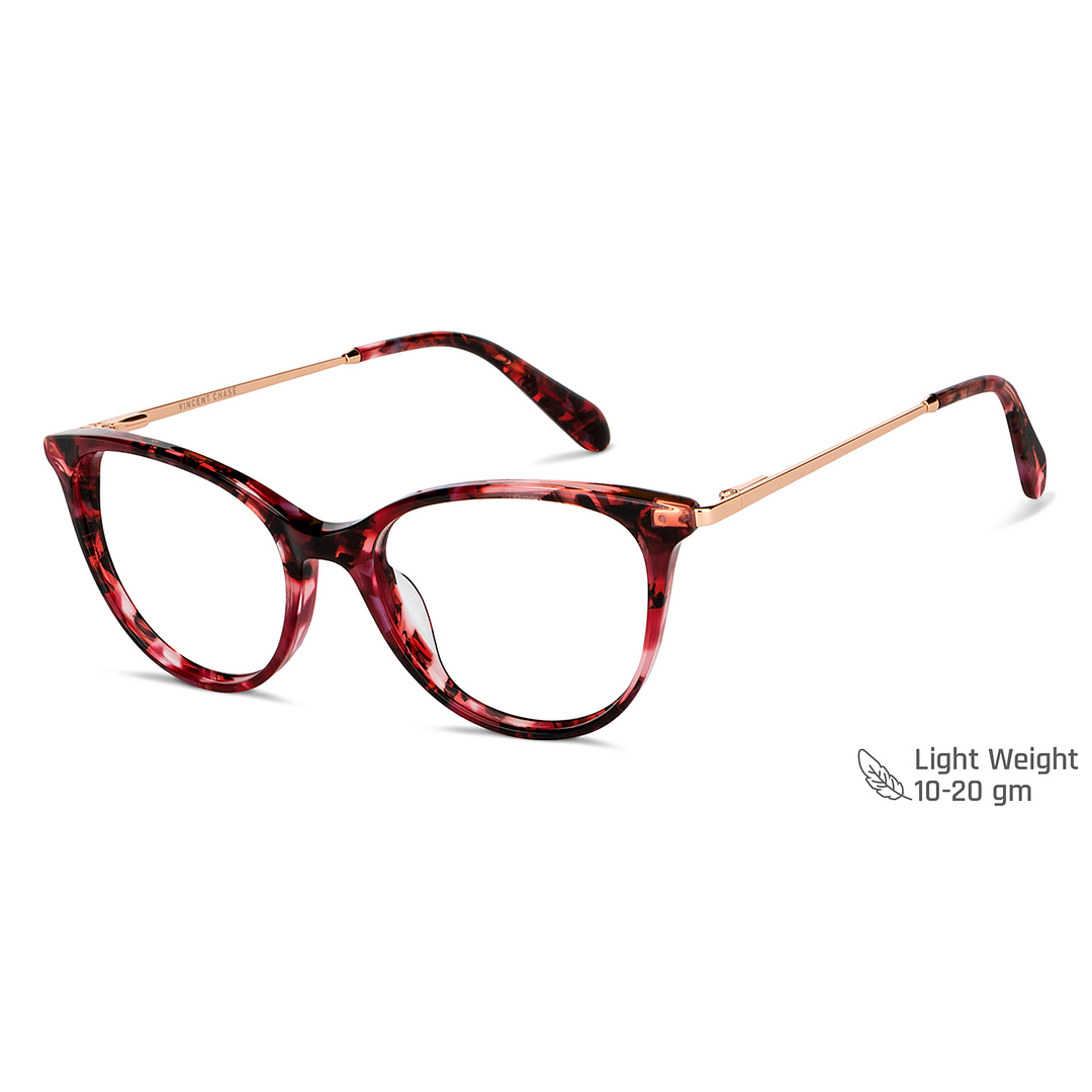 Vincent Chase Red Full Rim Cat Eye right side