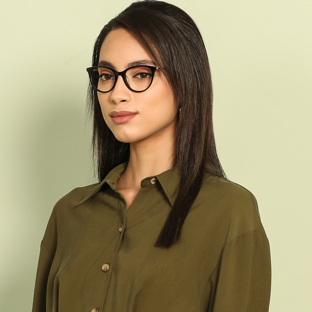 Vincent Chase Online Black Full Rim Cat Eye right side