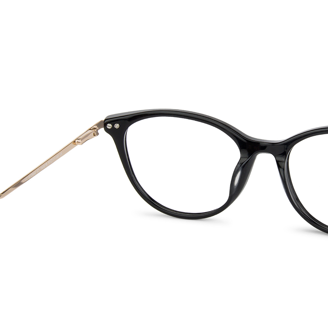 Vincent Chase Online Black Full Rim Cat Eye left side