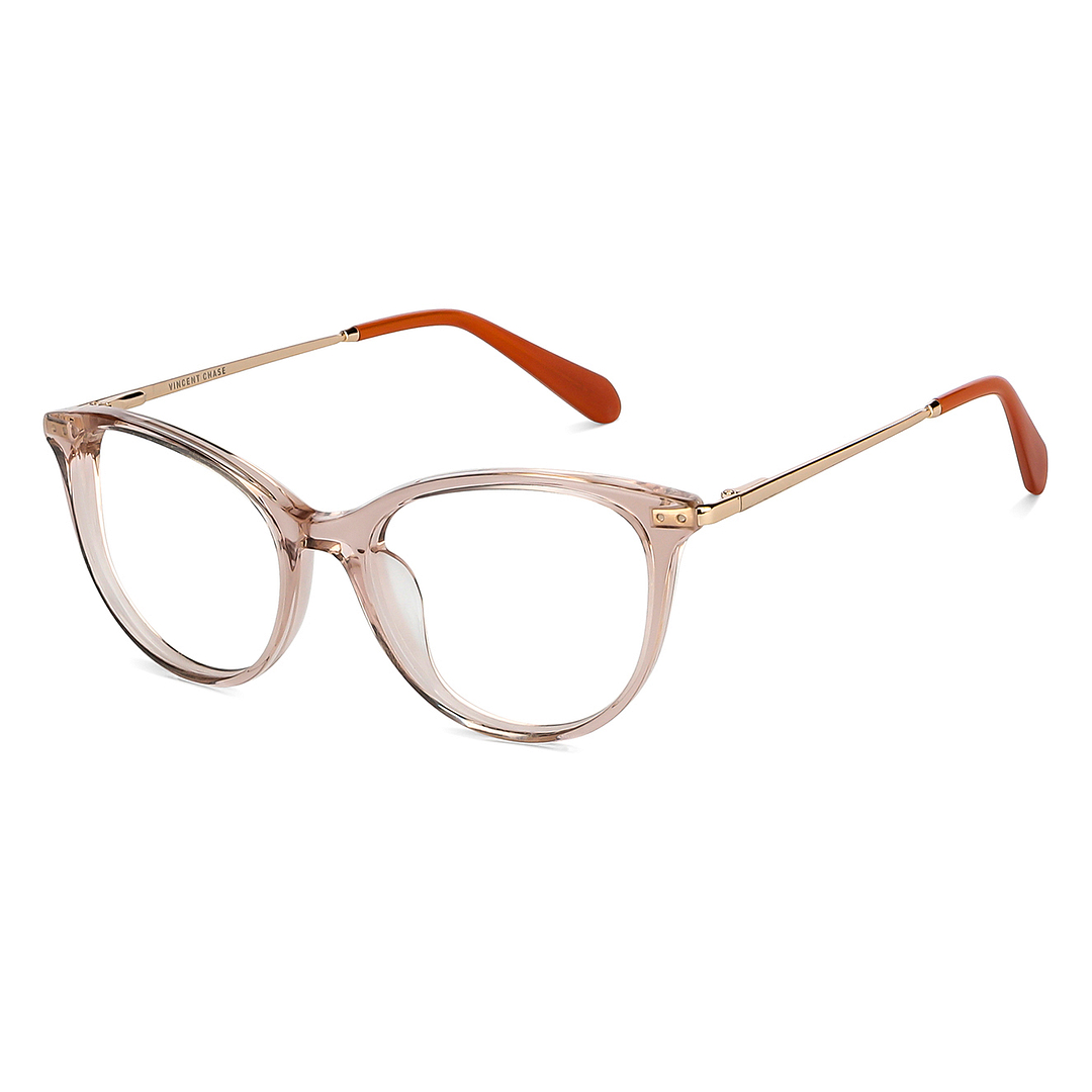 Vincent Chase Online Pink Transparent Full Rim Cat Eye right side