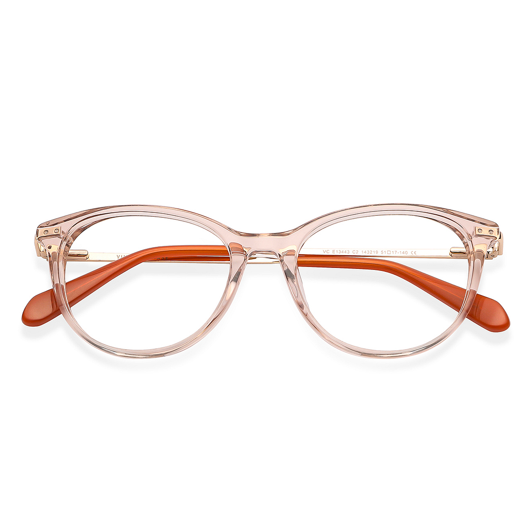 Vincent Chase Online Pink Transparent Full Rim Cat Eye left side