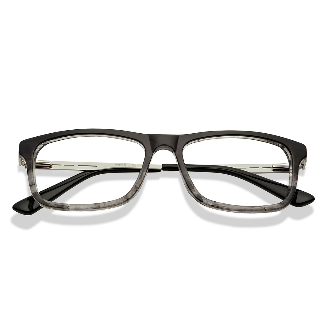 Vincent Chase Black Full Rim Rectangle left side