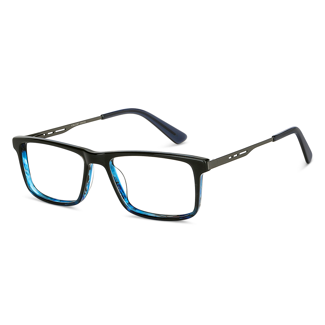 Vincent Chase Blue Transparent Full Rim Rectangle right side
