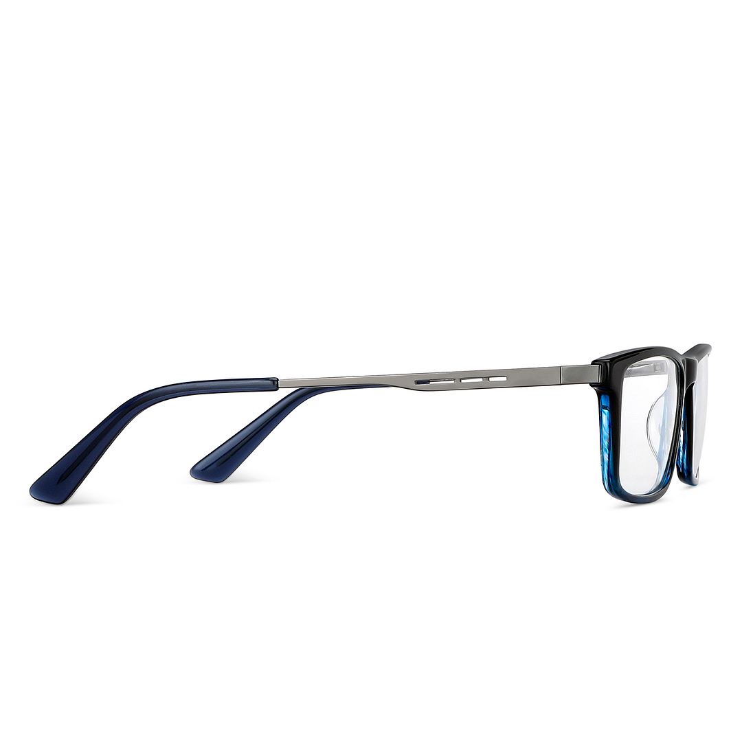 Vincent Chase Blue Transparent Full Rim Rectangle left side